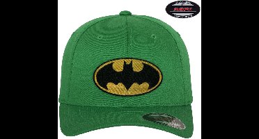 Batman Logo Premium Flexfit Cap Green-L/XL