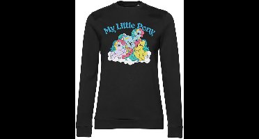 My Little Pony Damen Washed Girly Sweatshirt Black-XL