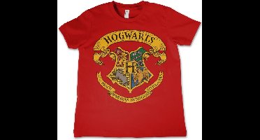 Harry Potter Hogwarts Crest Kids T-Shirt Kinder Red-12 Jahre