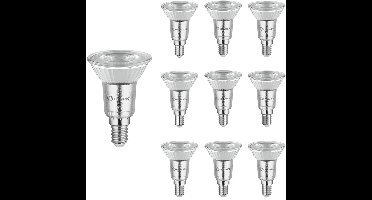 Ledvance LED Spot PAR16 E14 - 3.7W 350lm 2700K 230V - Ø50mm - Geschikt voor leeslampen, keukenspots, werkverlichting - 10 stuks