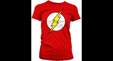 DC Comics The Flash Dames Tshirt -XL- Emblem Rood