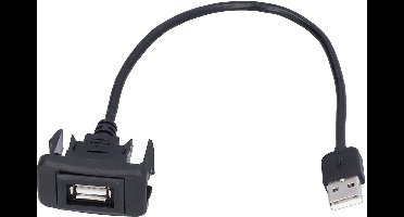 Car USB Port Outlet Flexible Extension Cable Charging Adapter Dashboard Recessed Adapter Car USB Connection