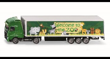 SIKU 1627, Vrachtwagen met trailer, metaal/kunststof