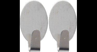 Excellent houseware handdoek haakjes - Zelfklevend - rvs - haken - 12x stuks - handdoeken - theedoeken