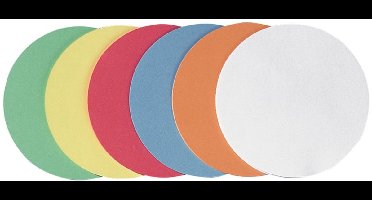 FRANKEN moderatiekaarten rond, diameter 195 mm, gesorteerd
