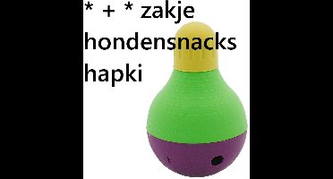 STARMARK - bob a lot - S - snackdispencer - speelgoed voor honden - ** + zakje snacks te gebruiken in deze bob a lot**