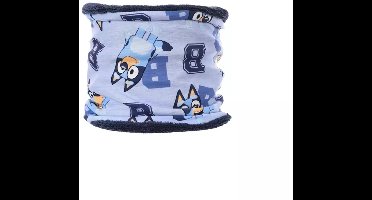 Bluey Colsjaal – Kindercolsjaal met Donkerblauwe Fleece – One Size – 3-6 Jaar