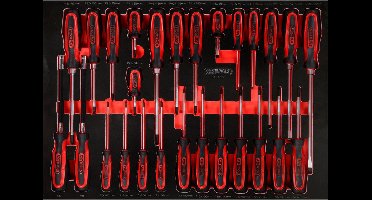 KS TOOLS Schroevendraaierset in schuimrubberen inzet 27-delig - 8...