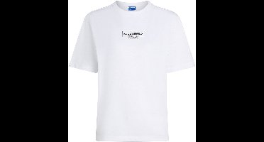 Karl Lagerfeld Outline Logo Regular Fit T-shirt Wit S Vrouw