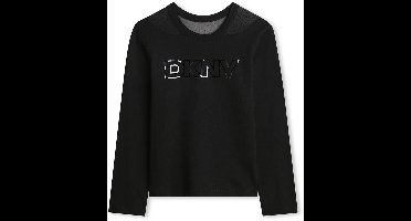Dkny D62408 T-shirt Met Lange Mouwen Zwart 6 Years Jongens,Meisjes