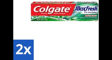 2 x Colgate Tandpasta Maxfresh Cleanmint 100 ml - Tandpasta - Tanden Reinigen - Tandsteen Verwijderen - Tandbederf Bestrijden - Frisse Adem