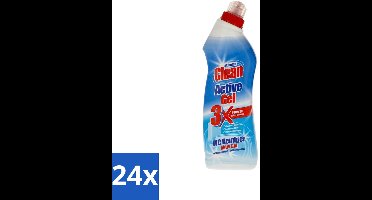 24 x At Home - Clean - Active Gel - Toiletreiniger - Extra Krachtig - 750 ml - Toiletreiniger - Kalkverwijdering - Toilet Reinigen - Toilet Reiniging - Toilet Hygiëne