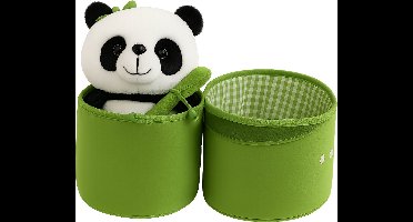 Panda Knuffel 26cm – Cute Bamboo Tube Panda Plush Toy – Zachte Knuffelbeer – Panda Knuffeldier – Panda Pop-up Knuffel uit Bamboe Mand – Kinderknuffel – Knuffels voor Kinderen & Baby’s – Gift Idee – Verjaardag, Kerst, Sinterklaas Cadeau – Soft Plush