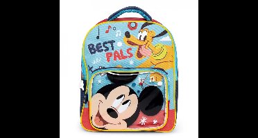 Mickey Mouse 30x24.5x11 Cm Rugzak Blauw