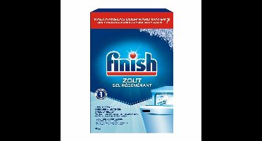 1 x Finish - Vaatwasmachine Zout - Anti-Kalk & Anti-Corrosie - 4 kg - Vaatwasmachine Zout - Kalkvoorkomend - Vaatwasmachine Bescherming - Kalkaanslag Voorkomen - Vaatwasmachine Filter Bescherming