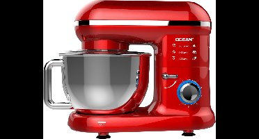 OCEAN OCSM5511R - Keukenmachine - 5,5L - 6 Snelheden + Pulse - 1100W