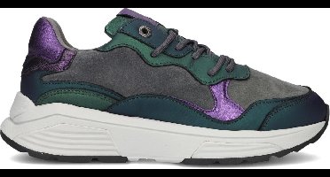 Xsensible Rainbow Sneakers - Leer - Dames - Groen - Maat 42