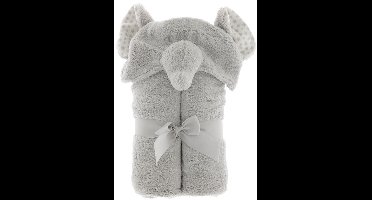 Unique Living | Badjas plush baby animal 100x75cm elephant
