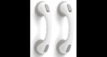 Luft Handgreep met Zuignap - Voor in de Douche - 2 stuks - Douchegreep voor in de Badkamer - Wandbeugel - Extra veilig & sterk model - 40cm - Luft - Handgreep badkamer