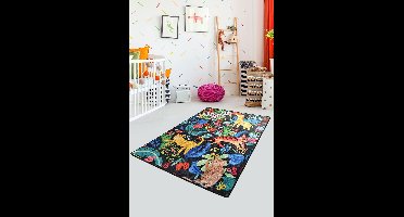 Asir Tapijt (200 x 290) - Multicolor Dierentuin