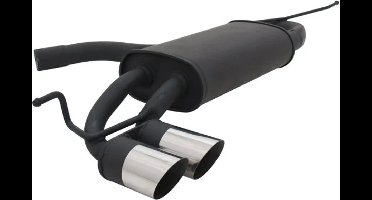 Sportuitlaat Zwart VW Golf 5 & 6 - Design Einddemper met E-Keur - Viking Choice