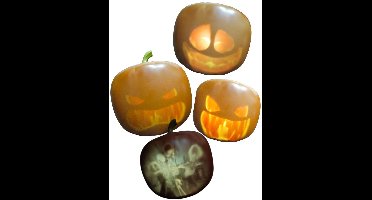 Praat- & Zingende Halloween Pompoen geluid en licht projectie – 70 min Verhalen, Liedjes & Grapjes – Met Ingebouwde Speaker (engels gesproken)