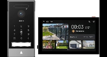 Ezviz HP7 Pro IP camera - 4K - Video intercom - Outdoor camera - Video Doorphone - Touch monitor - Palm Recognition - Black