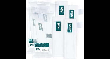 Sillar, set 4 dweilpads, microvezeldoeken voor stoomreiniger, geschikt voor Karcher K KST SC1 SC2 SC3 SC4 SC5 SC6 SC9 SI2 SI4 SG4 SV7, pads, stoomreiniger pads doeken, wasbaar, 32cm