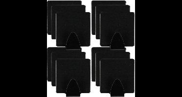 Benson Ophanghaakje - 12x stuks - zelfklevend - zwart - ijzer - hand/theedoek houder