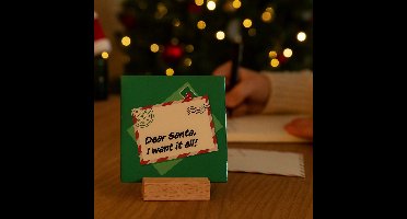 Dear Santa - 10 x 10 cm - Kerst decoratietegel