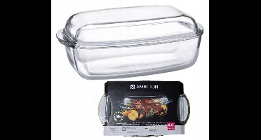 Pyrex Excellence Ovenschaal met Deksel 4.6L - Oven, Magnetron & Vriesbestendig