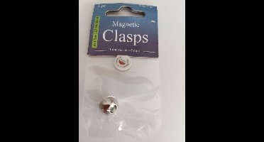 Magnetic Cord Clasp, Platinum, 11 mm