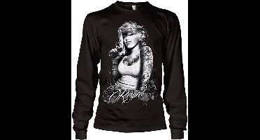 Marilyn Monroe Respect Long Sleeve Tee AB-19-18518-L32 Black-XL