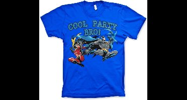 Batman Cool Party Bro! T-Shirt Blue-S