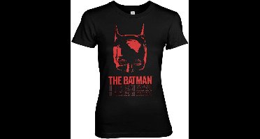 Batman Layered Logo Girly Tee Damen T-Shirt Black-L
