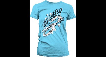 Looney Tunes BEEP BEEP Girly Tee Damen T-Shirt Skyblue-2XL