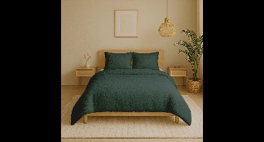 Zydante® Dekbedovertrek Teddy 140x220 cm - Garden - met 1 kussensloop