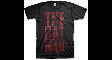 Batman Stacked Big Tall T-Shirt WB-1-TBAT003-H40-5 Black-3XL