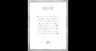 Deknudt Frames fotolijst S243D1 - antiek zilverkleur - foto 30x40 cm