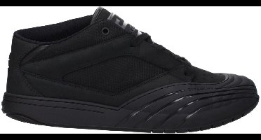 Fabric Sneakers with Logo and Lace-up Closure - Black