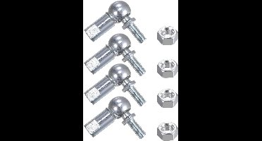 stuks CS10 M6 hoekkogelgewricht- rechtse draad M6x1.0- A3 staal zelf-smerende kogelgewricht eindfitting