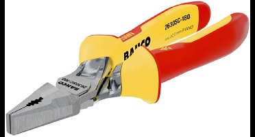 Bahco Ergo™ Universele Chroomtang Met Geïsoleerde Handgrepen Van Twee Materialen En Versterkte Snijkant 180 Mm Geel