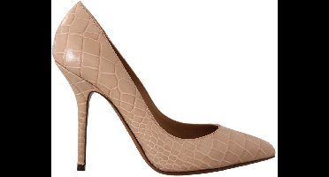 Beige lederen Bellucci hakken pumps schoenen