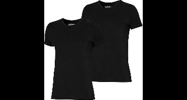 Apollo bamboo t-shirts - maat L - 2-pack heren t-shirts - zwart
