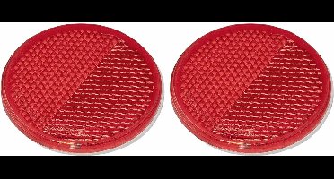 ProPlus Reflector - set 2x - rood - zelfklevend - 60mm - rond