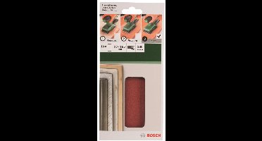 Bosch 10-delige schuurbladset voor vlakschuurmachines 93 x 185 mm - korrel 180