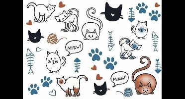 Fiets sticker Kattenliefde container sticker watervast regenbestendig