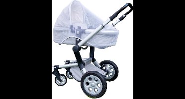 Anti Muggennet voor Kinderwagen | Klamboe Buggy | Wit