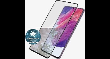PanzerGlass Screenprotector geschikt voor Samsung Galaxy S21 FE Glazen | PanzerGlass Edge to Edge Screenprotector - Case Friendly - Zwart