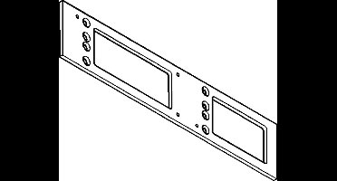 GEZE Montageplaat voor Deurdranger TS 4000 / TS 5000